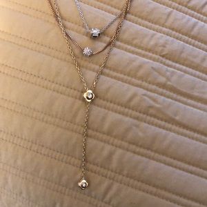 NWOT Henri Bendel three toned necklace